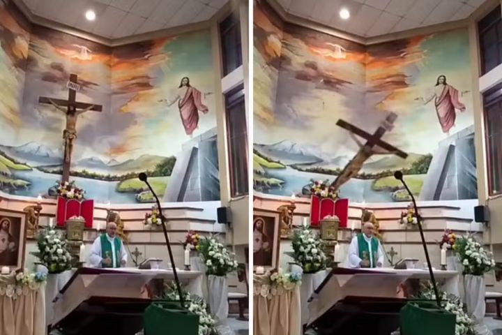 Padre morre após cruz de madeira cair sobre ele durante missa em igreja no Equador