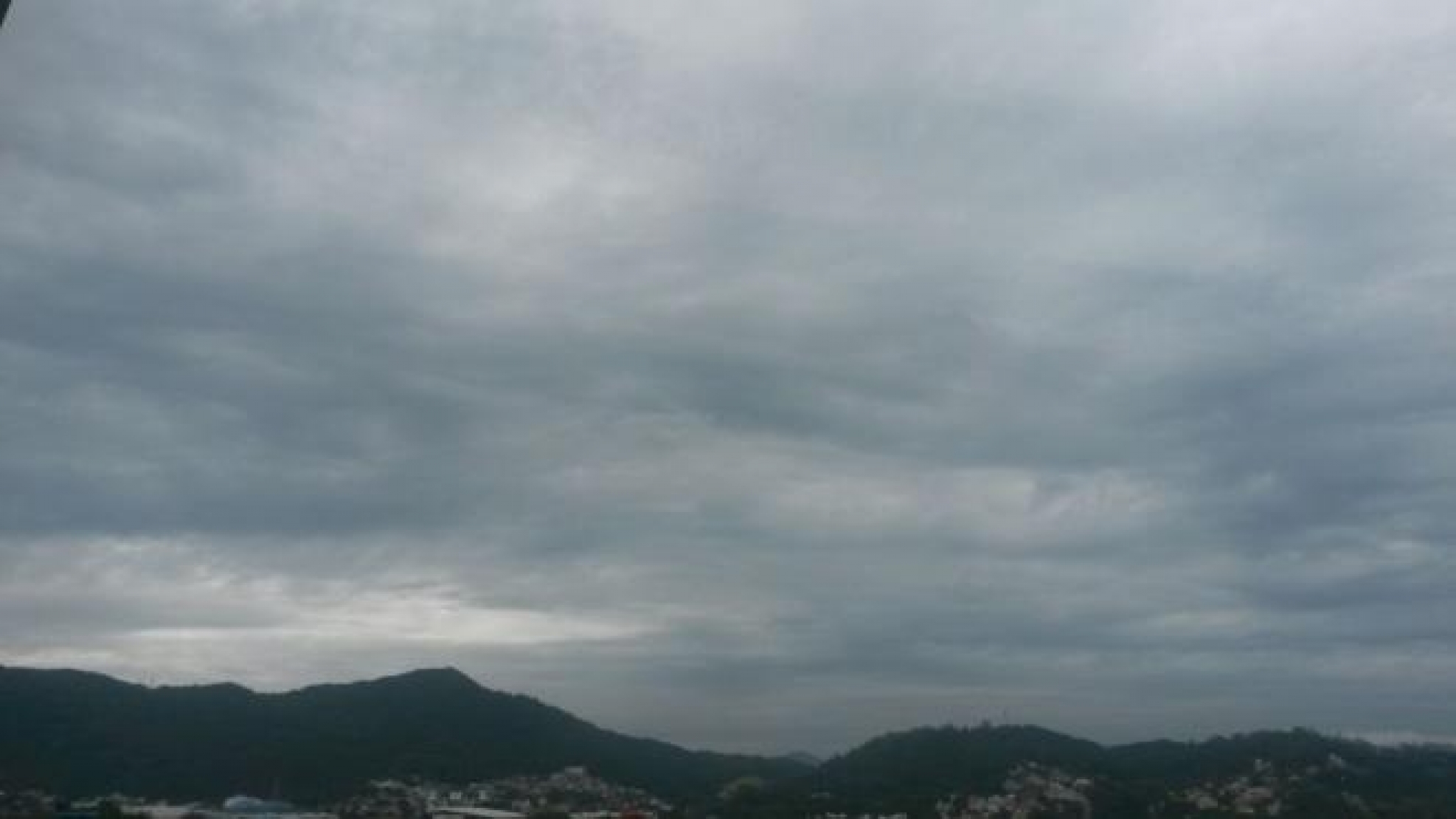 Alerta para chuva a qualquer momento nesta quarta-feira