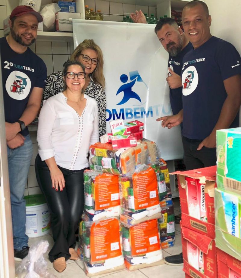 Som de solidariedade: Tubateras reverte verba de patrocinadores em cestas básicas